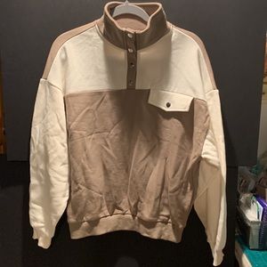 Forever21 Colorblock Fleece Pullover (S)